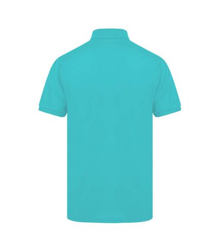 Henbury Mens Short Sleeved 65/35 Pique Polo Shirt (Turquoise)