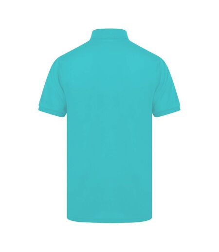 Henbury Mens Short Sleeved 65/35 Pique Polo Shirt (Turquoise)