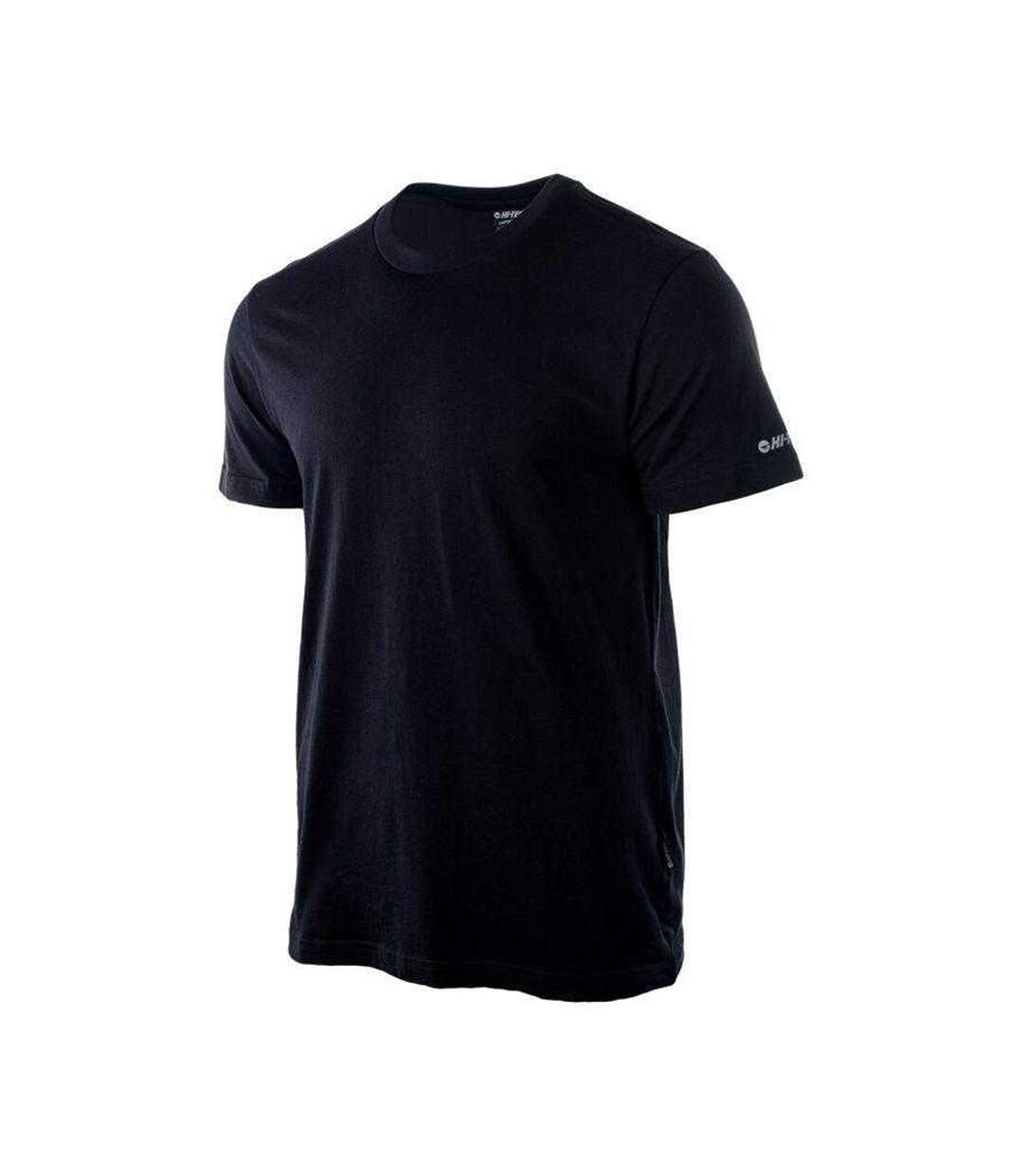T-shirt Motif/style Uni Homme Noir Hi-Tec-3