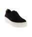 Womens/ladies ethoss leather platform trainers black Dune London-1
