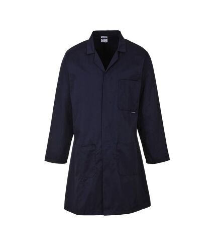 Unisex adult lab coat navy Portwest