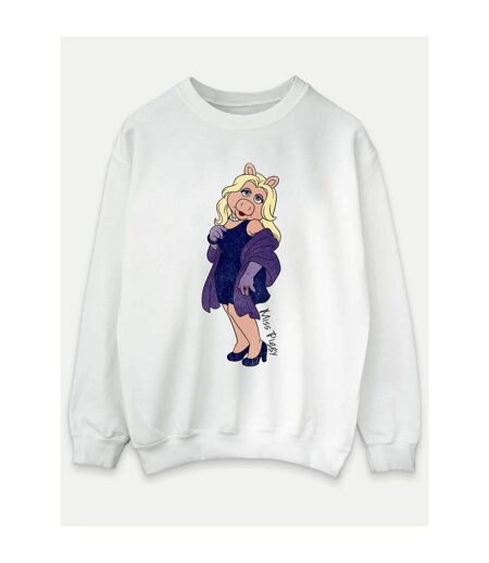 Disney - Sweat THE MUPPETS CLASSIC MISS PIGGY - Femme (Blanc) - UTBI9320
