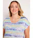 T-shirt droit court motif graphique-4
