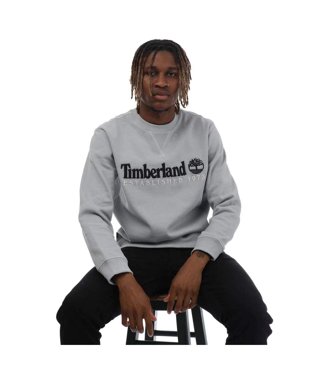 Sweat est homme gris clair Timberland-3