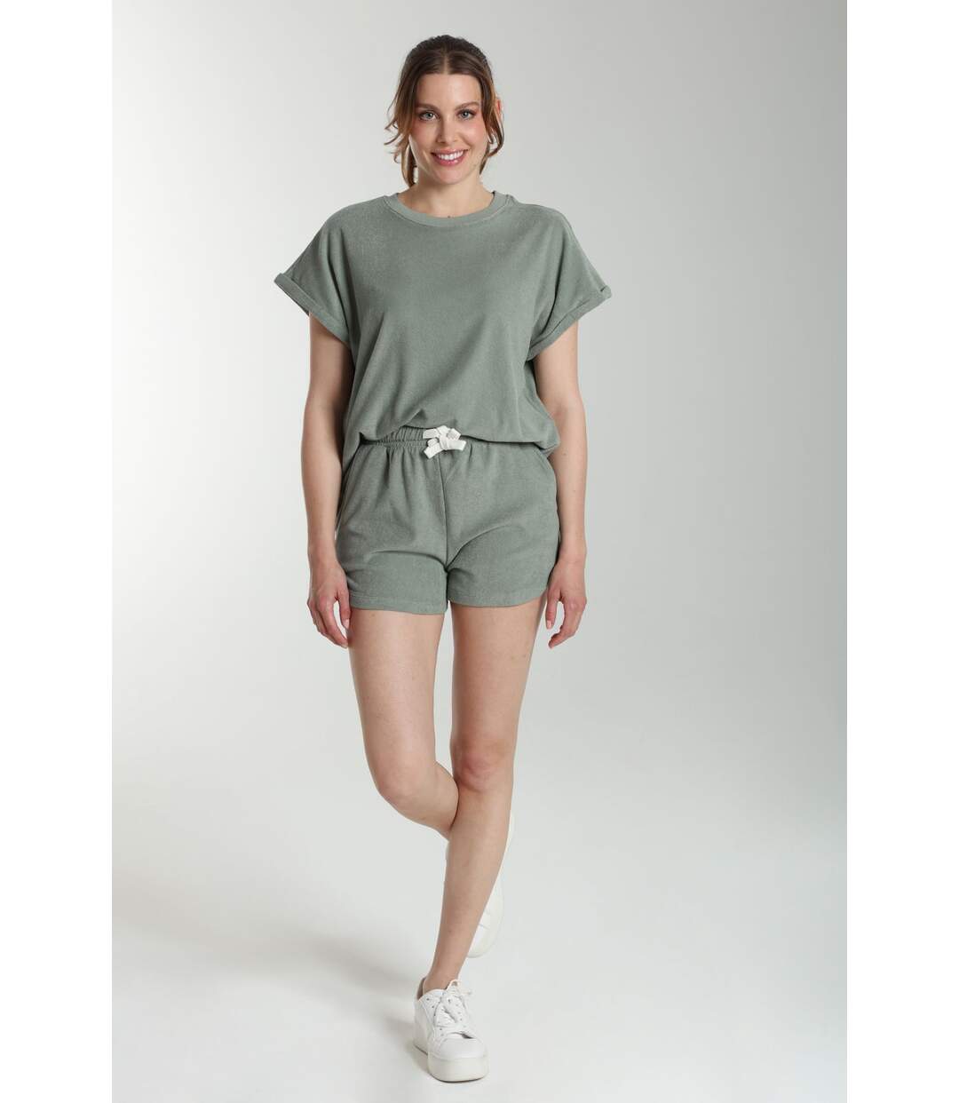 Ensemble tee shirt et short molleton femme Dilly Bis  | Gerard Pasquier-1