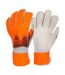 Childrens/kids Flexible Gripped Goalkeeper Gloves Orange Select-3