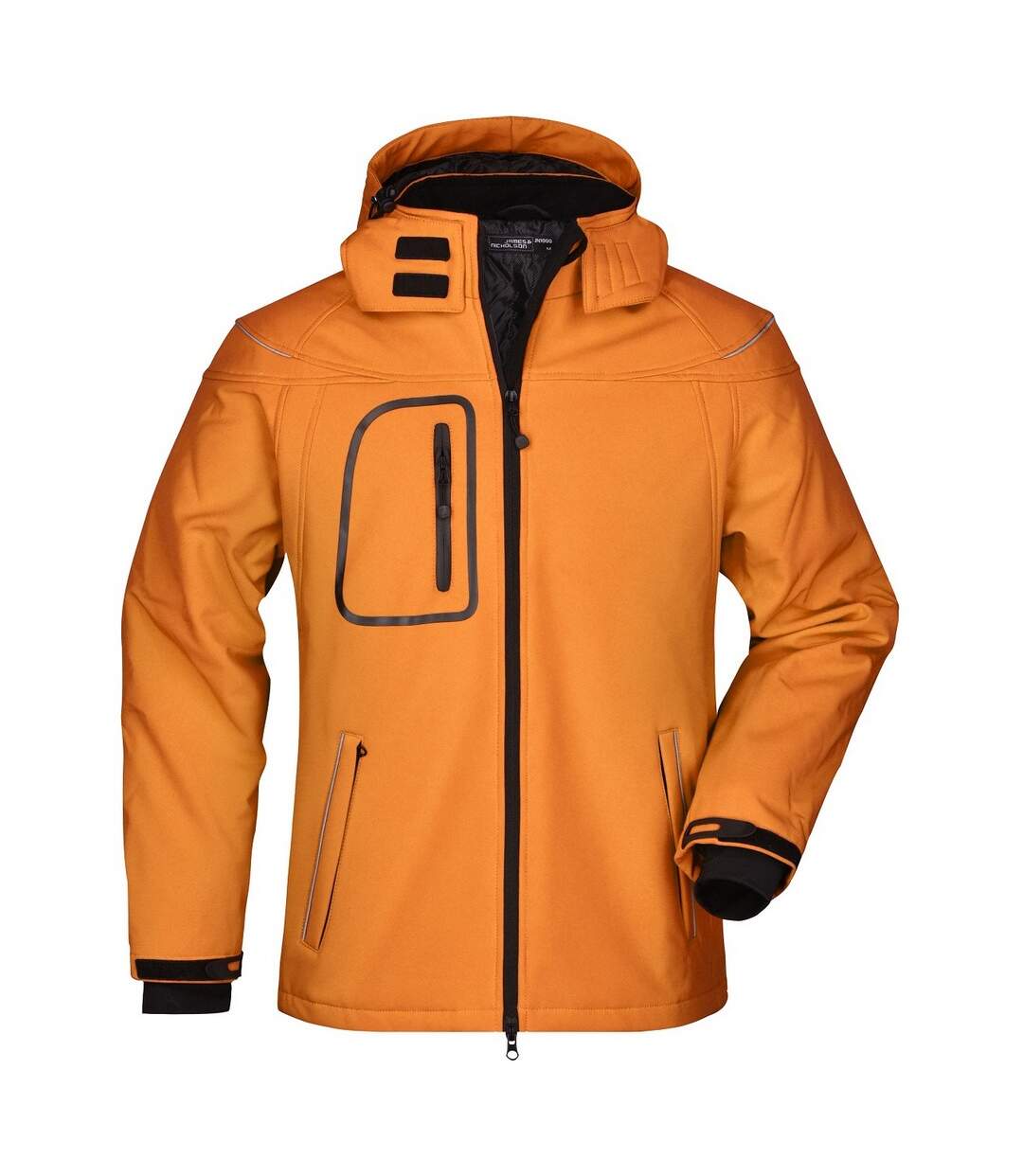 Veste Softshell Homme Orange James And Nicholson-1