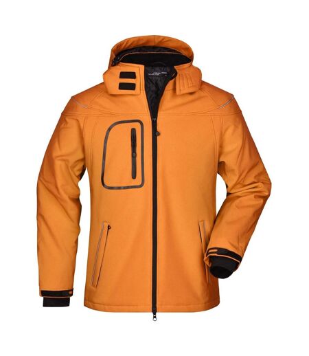Veste Softshell Homme Orange James And Nicholson