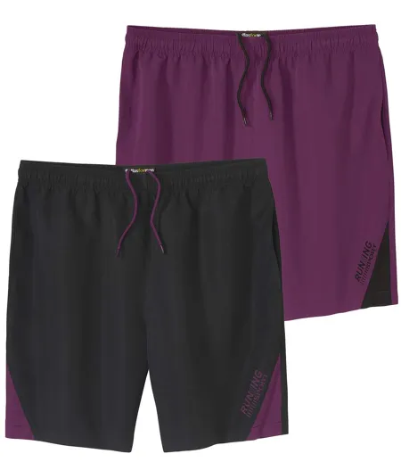 2er-Pack Microfaser-Shorts Running