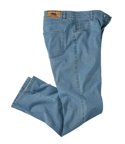 Modré strečové džíny