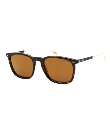 Lunettes De Soleil Motif/style Rectangulaire Homme Taille Unique Brun Havane Hugo Boss