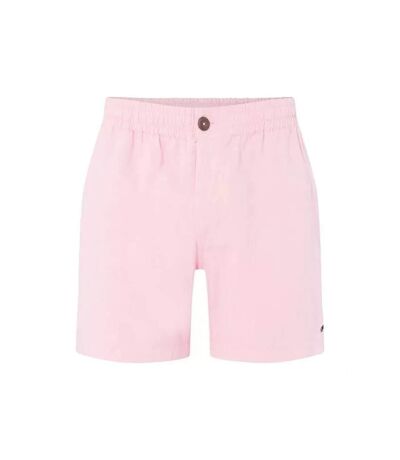 Mens stretch chino shorts pink Raging Bull