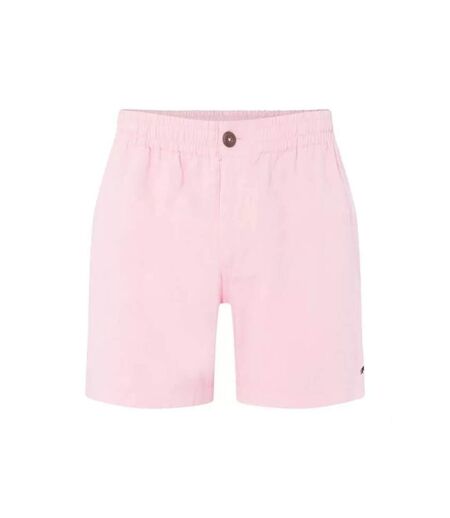 Mens stretch chino shorts pink Raging Bull