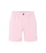 Mens stretch chino shorts pink Raging Bull-1