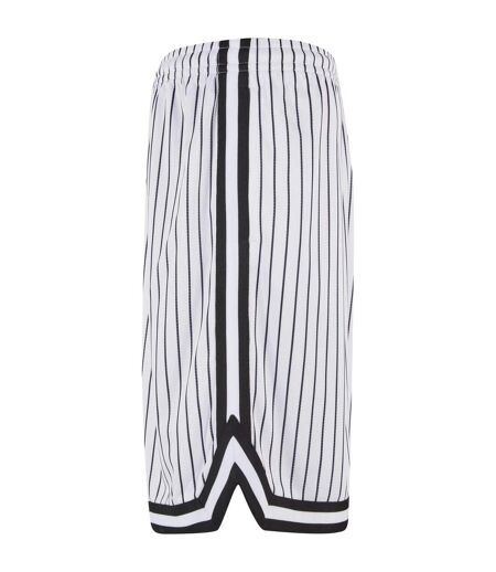 Short Motif/style Rayé Homme Blanc Noir Urban Classics