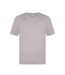 Mens Embroidered Logo Cotton T-shirt Oat Slazenger-1
