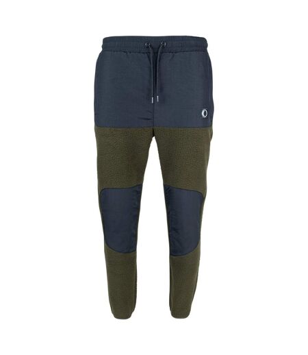 Mens Sherpa Fleece Jogging Bottoms Green Speero