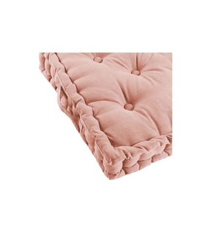 Coussin de Sol Déco Panama 60x60cm Rose Poudré