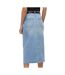 Jupe en jean Longue Bleu Femme Vero Moda Calf Denim Skirt - L