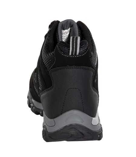 Regatta Mens Holcombe IEP Mid Hiking Boots (Black/Granite) - UTRG3660