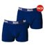 Pack Of 2  Mens Boxer Shorts  Navy Lonsdale-1