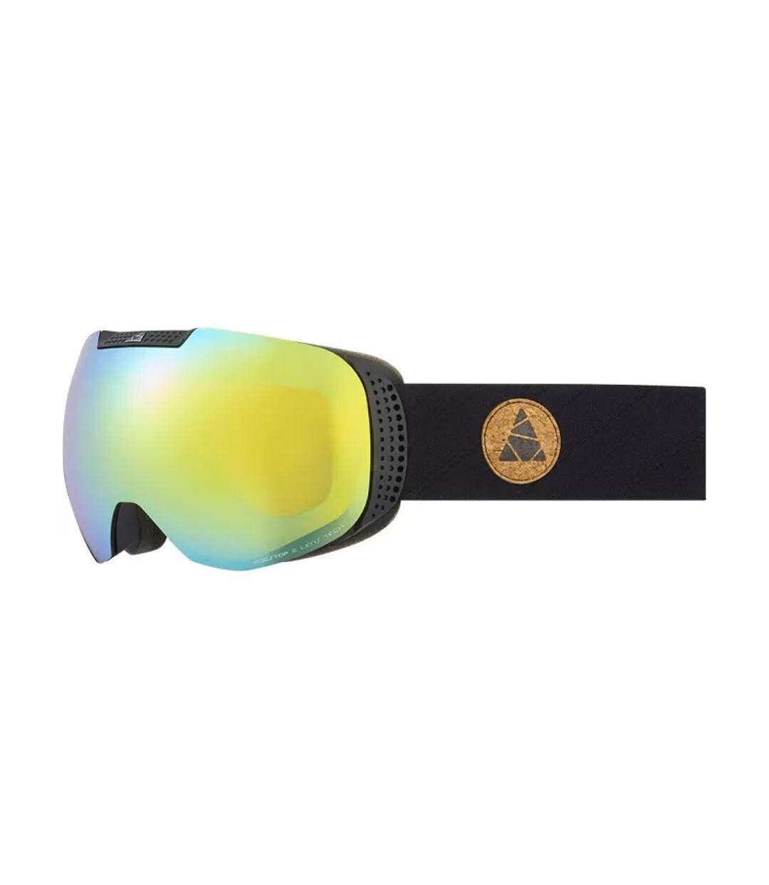 Masque de ski noir/jaune mixte cairn ultimate-1