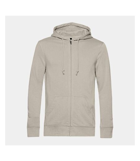 Veste à capuche organic homme blanc cassé B&C