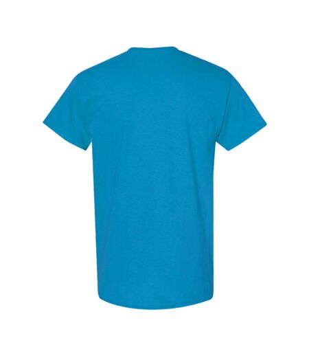Gildan Mens Heavy Cotton Short Sleeve T-Shirt (Pack of 5) (Saphire)