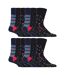 12 Pairs Mens Cotton Rich Everyday Socks Soft Top Flat Seam Comfort Socks-1