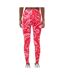 Legging rouge/rose femme adidas farm-2