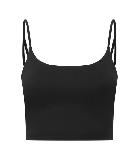 Womens/ladies Recycled Sports Bra Black TriDri