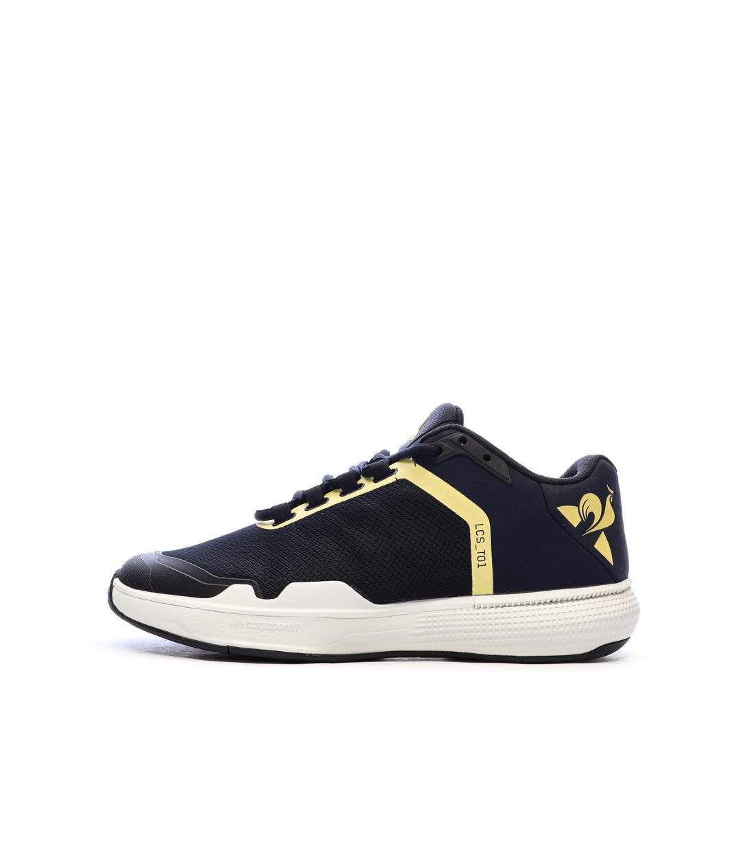 Baskets noires/jaunes homme le coq sportif futur-1