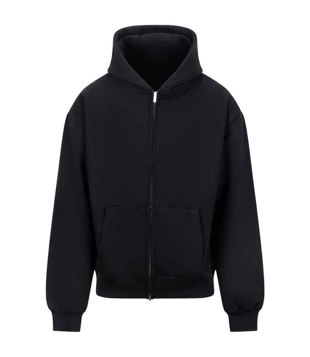 Unisex Adult Signature Heavyweight Full Zip Hoodie Deep Black Awdis-1