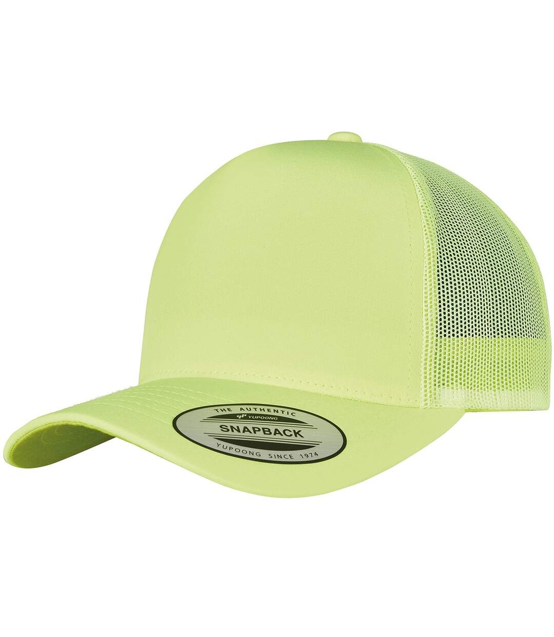 Casquette trucker neon adulte jaune néon Flexfit-1