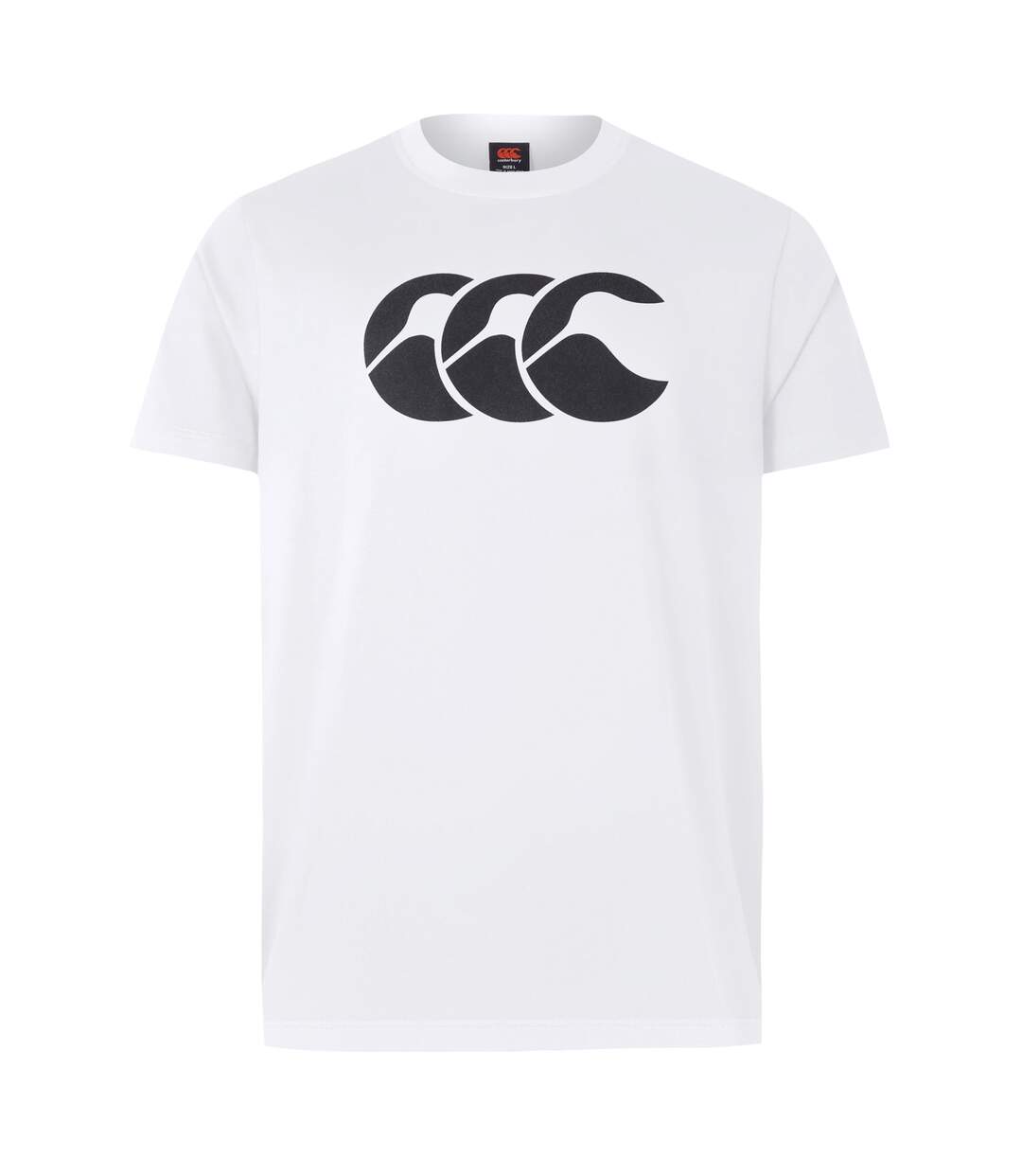T-shirt Homme Blanc Noir Canterbury-1