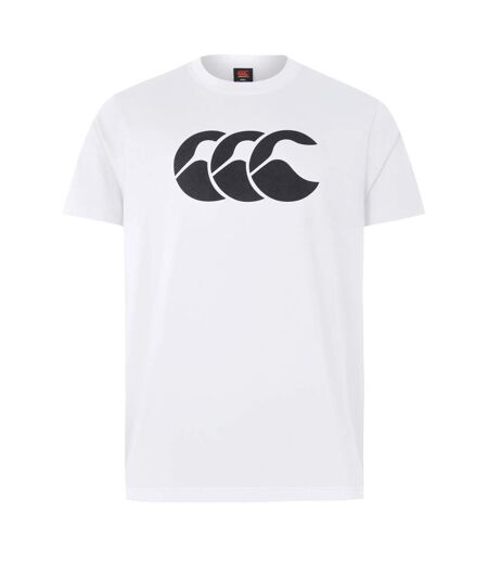 T-shirt Homme Blanc Noir Canterbury