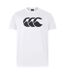 T-shirt Homme Blanc Noir Canterbury-1