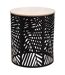2 Tables d'appoint design métal bois Contempo - Noir-2