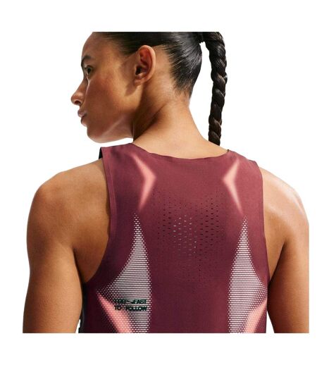 Womens/ladies Aeroswift Vest Top Team Red Black Nike