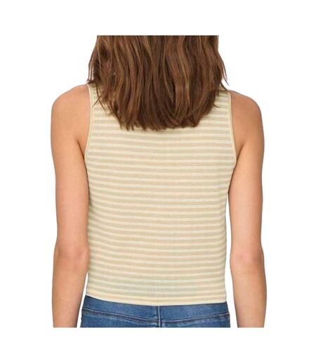 Top beige femme only glitter - l