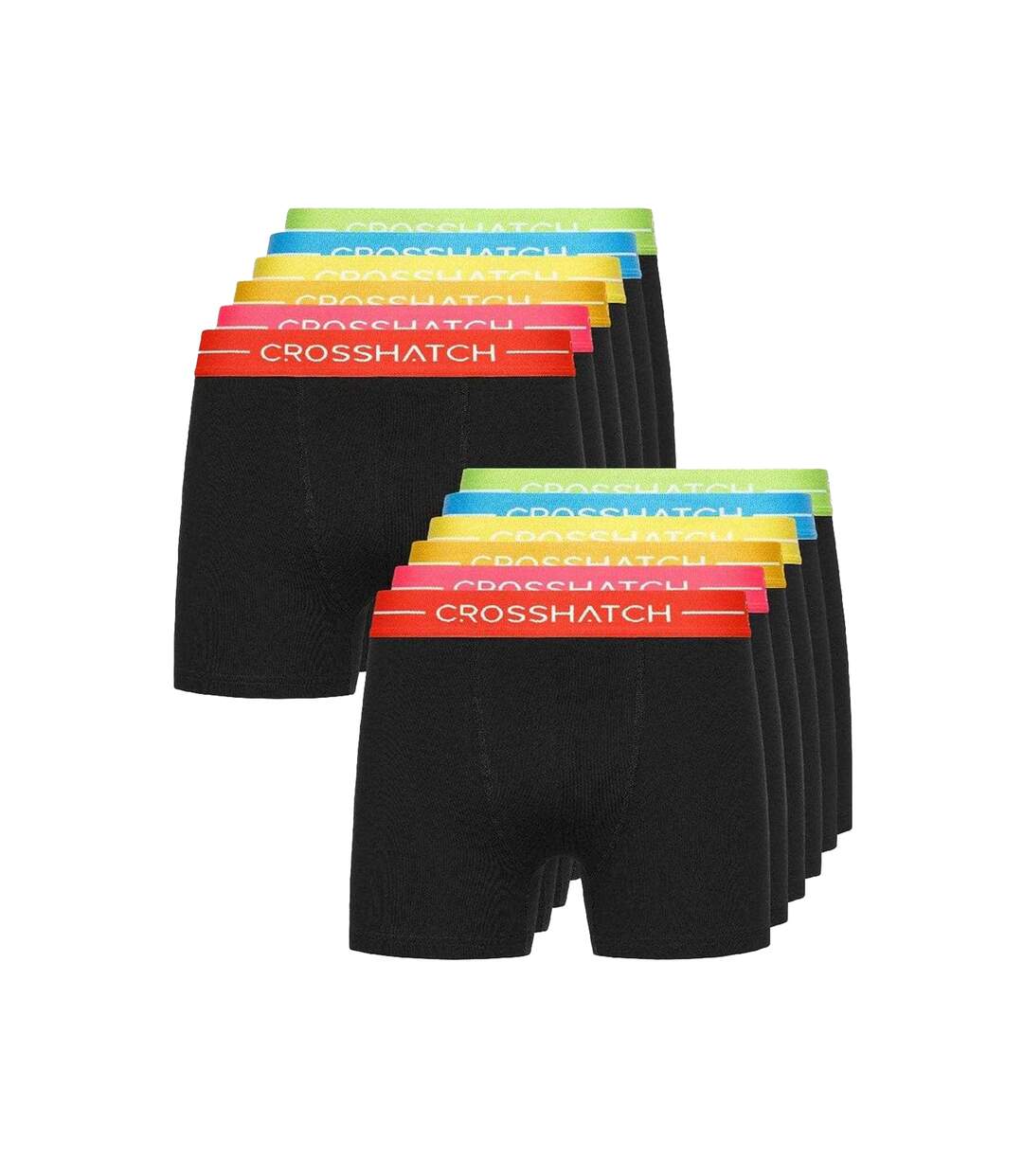 Boxer Homme Noir Crosshatch-1