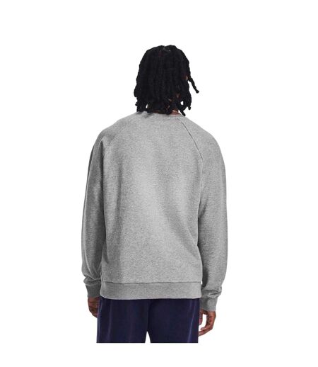 Mens Rival Fleece Sweatshirt Frost Gray Under Armour