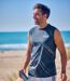 Lot de 3 Tee-Shirts Polyester Sans Manches-1