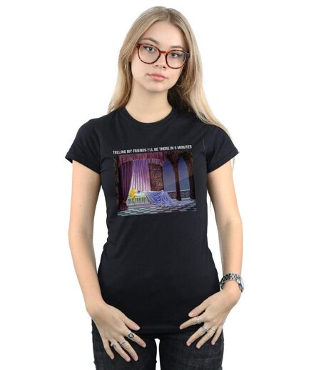 Disney - T-shirt SLEEPING BEAUTY I'LL BE THERE IN - Femme (Noir) - UTBI15357