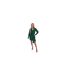 Robe Courte Manches Longues Motif/style Cachemire Femme Vert AX Paris-1