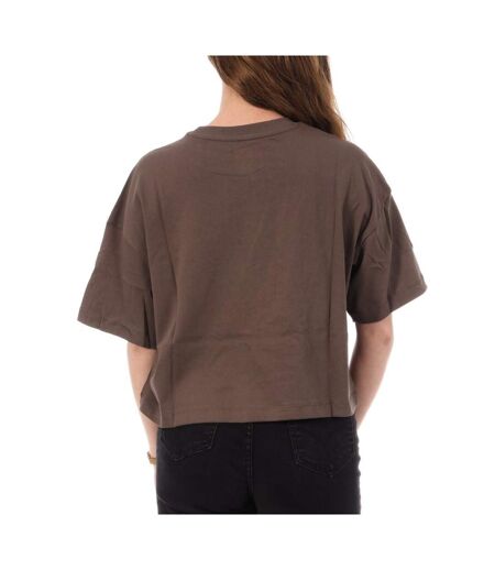 T-Shirt marron femme converse chuck ghost