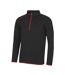 Sweat Motif/style Uni Homme Noir Vif Rouge Feu Just Cool-1