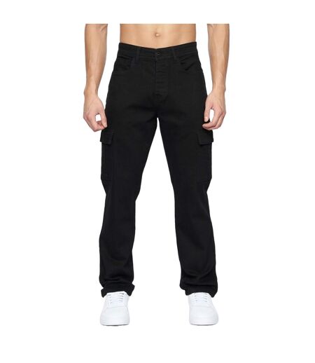 Jean À Poches Kremtap Homme Noir Uni Crosshatch