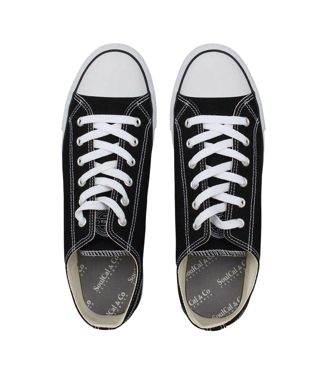 Baskets Homme Noir Blanc SoulCal-3
