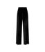 Womens/ladies Valerie Velvet Wide Leg Trousers Black Lily And Lionel-2